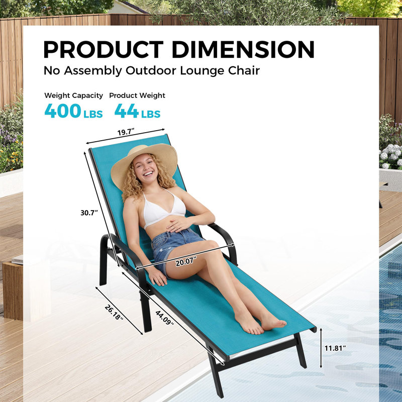 Iron Outdoor Bench, Blue