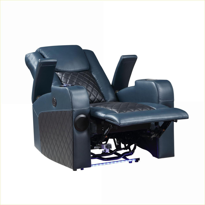 Fauteuil inclinable électrique xpiyaer, Noir / Bleu