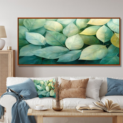 Irènej feuilles transparentes mosaïque nature collage II - feuilles, art mural