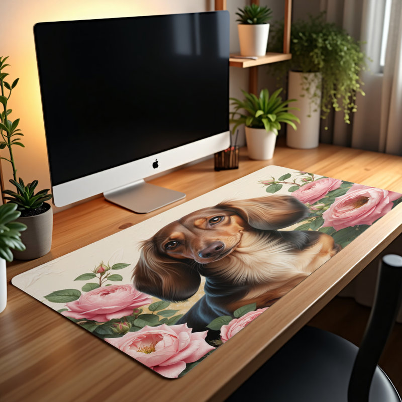 Polyester Desk Pad, 14.4x12.1