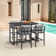 Florentine 26" Teak Patio Bar Stool with Cushion