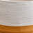 Round White Brown Laundry And Storage Basket