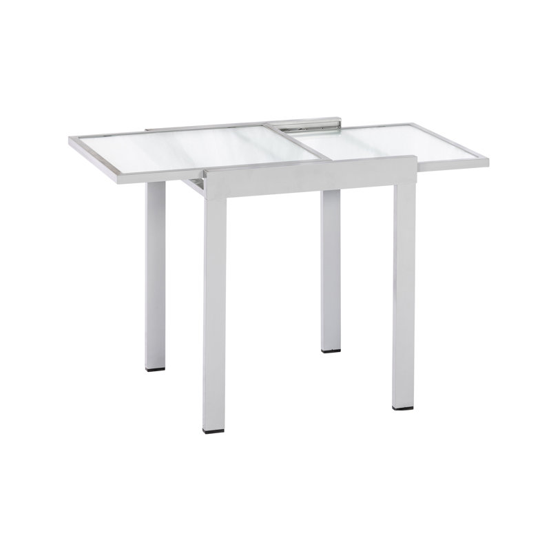 Ashmita Square Outdoor Side Table , 65cm cm W 65cm cm D, White