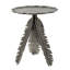 Table d'appoint Leaf, finition argent antique