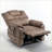 Recliners | OKIN Lift Motor 180° Flat | 25'' Wide Seat 400 lbs Capacity | Easy Assembly | Velvet | Beige Brown