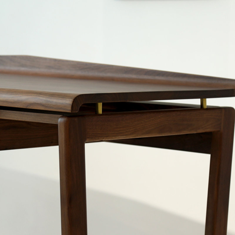 Bureau moderne en bois de noyer noir moderne