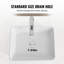 VEVOR 55.9mm W White Ceramic Sink