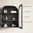 Wood Arch Wall Mounted Bathroom Cabinet-2063709949