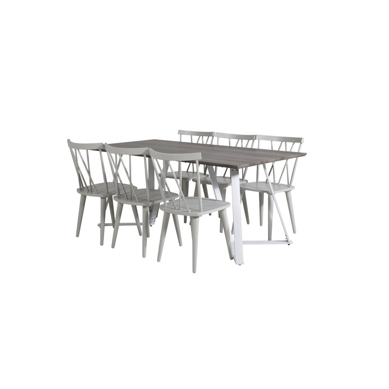 Neilsen 6 - Person Dining Set, Grey