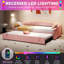 Upholstered Velvet Daybed with Trundle Bed-267145372