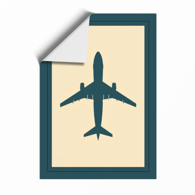 Overhead Flight Minimalist - Framed Print