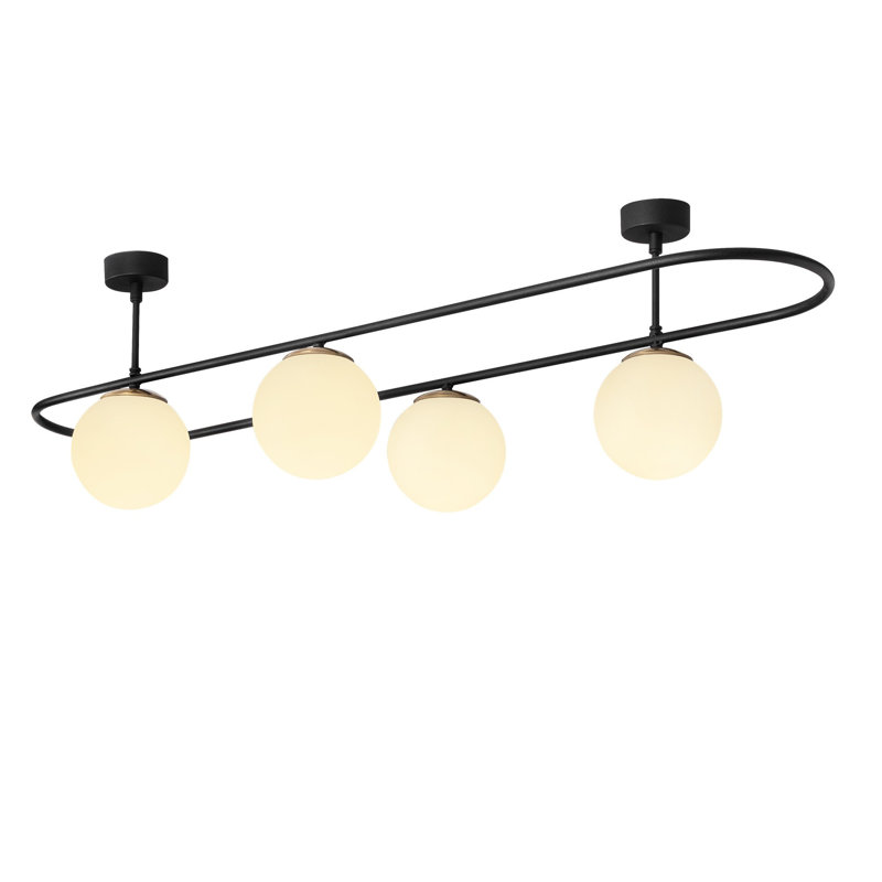 Gallup 4-Light 124cm Semi Flush Mount