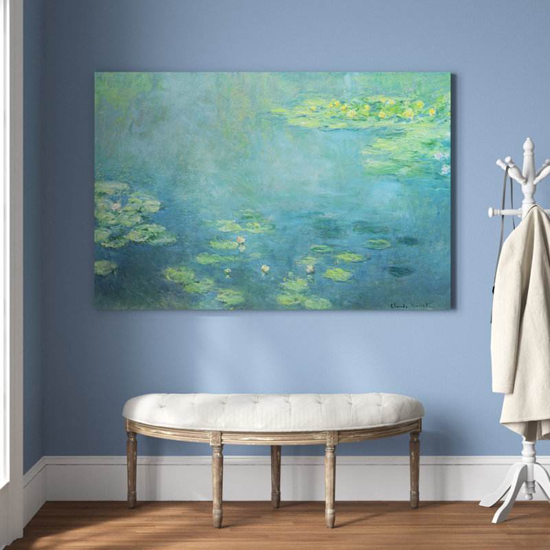 " Waterlilies " by Claude Monet, 40" H x 60" W, Wrapped Canvas, No Frame
