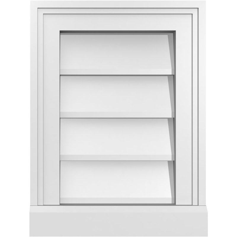 Cadre de seuil Brickmould, brun clair apprêté, H 16 po x l 12 po x P 2 po