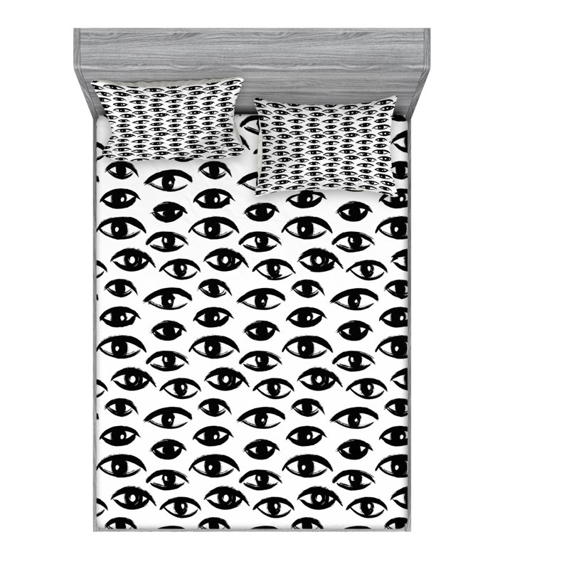 Microfiber Sheet Set, Queen Sheet Set with Fitted Sheet