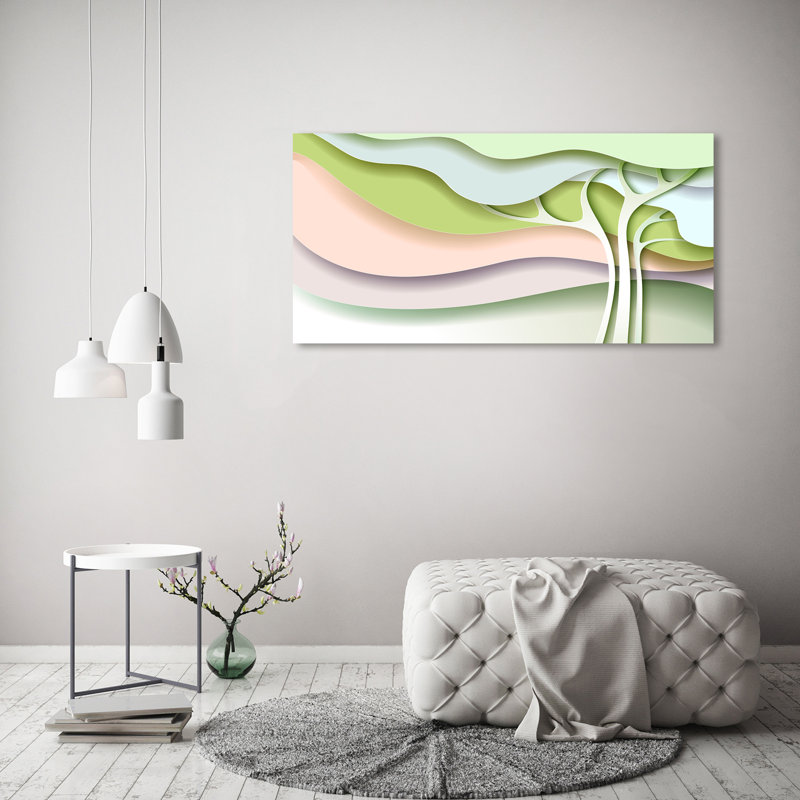 Tree abstraction 1 Piece Wrapped Canvas Wall Art