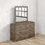 Commode double 6 tiroirs avec miroir Vanallen