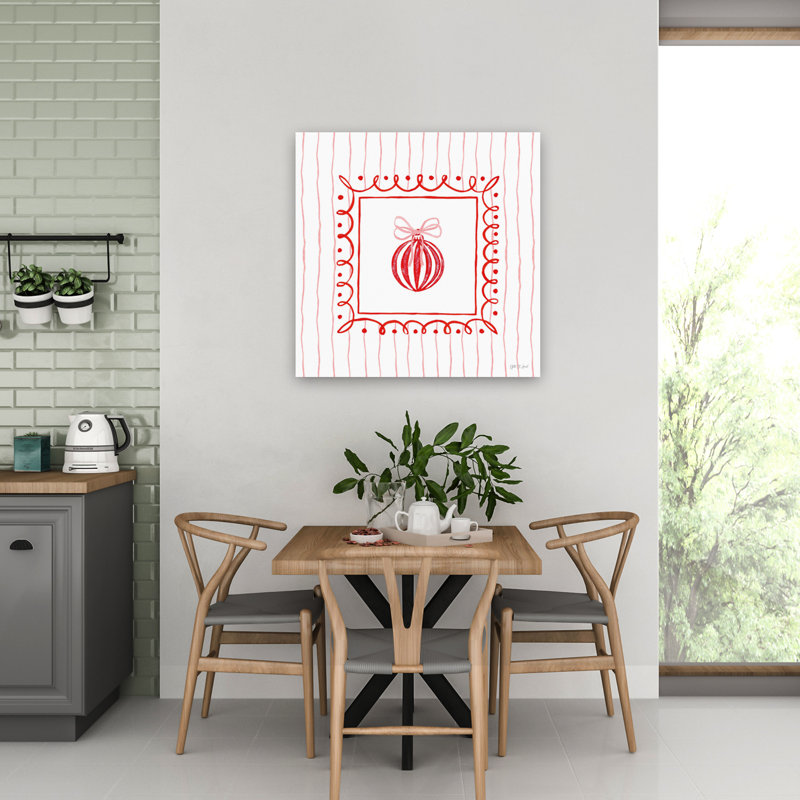 Hearth And Home Viii, art contemporain des Fêtes, H 32 po x l 32 po