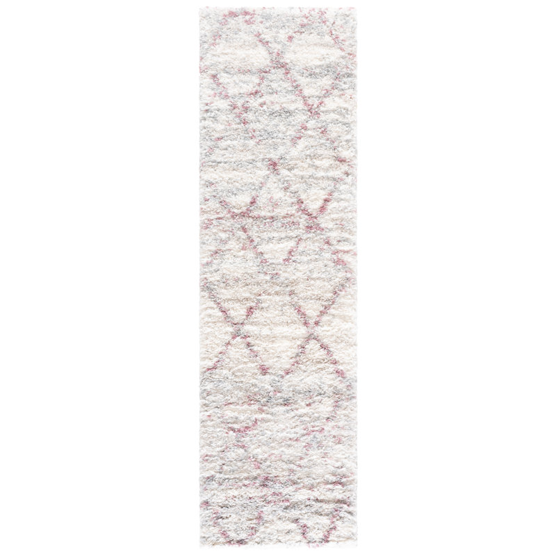 Shaylen Shag 800 Performance Geometric Rug, Runner 2'3" x 8'