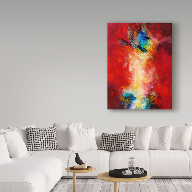«Light Connection» de Barabbas, reproduction de peinture acrylique sur toile tendue, H 19 po x l 14 po x P 2 po