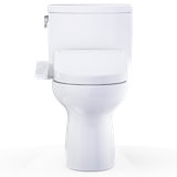 TOTO® WASHLET+® Drake® II 1G® Two-Piece Elongated 1.0 GPF Toilet and WASHLET+® S2 Bidet Seat, Cotton White - MW4543346CUFG#01
