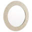 Estriada Round Solid Wood Beveled Mirror
