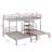 Metal Triple Bunk Bed Storage Shelves Staircase-1966023946