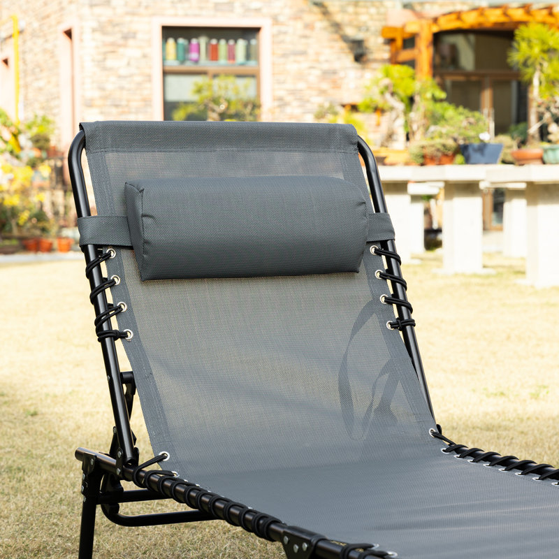 Chaise longue d'extérieur en métal Sidse