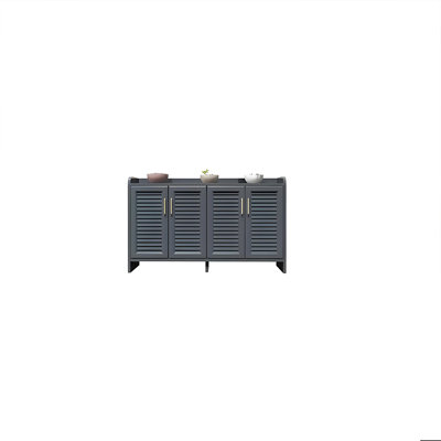 Aluminum Alloy Rainproof Sunscreen Shoe Cabinet 36 Pair Shoe Storage Cabinet