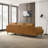 Madison Mid-Century Modern Top Grain Leather Sofa