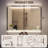 Led Lighted Fog-Free Mirror With Storage Shelf Wall-Mounted Waterproof