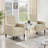 Adysyn Button Tufted Upholstered Manual Push-Back Recliner-1095547215