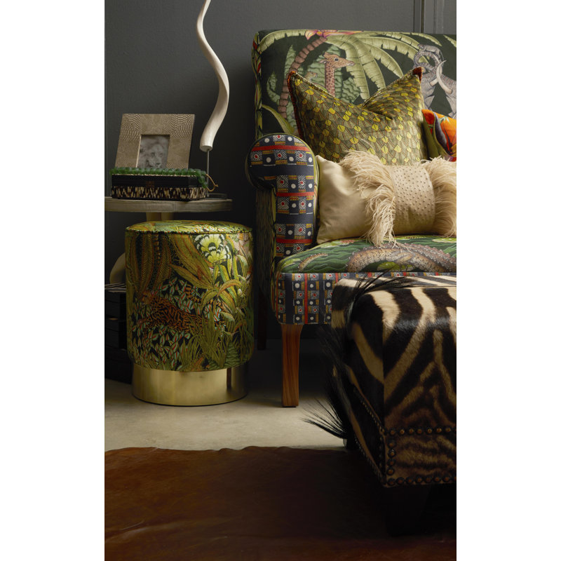 44" Genuine Hide Ottoman