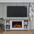 Tramore 62" TV Stand with Electric Fireplace by Real Flame