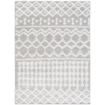Tapis gris à poils longs Covina