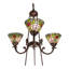 Tiffany Roman 9 - Light Chandelier