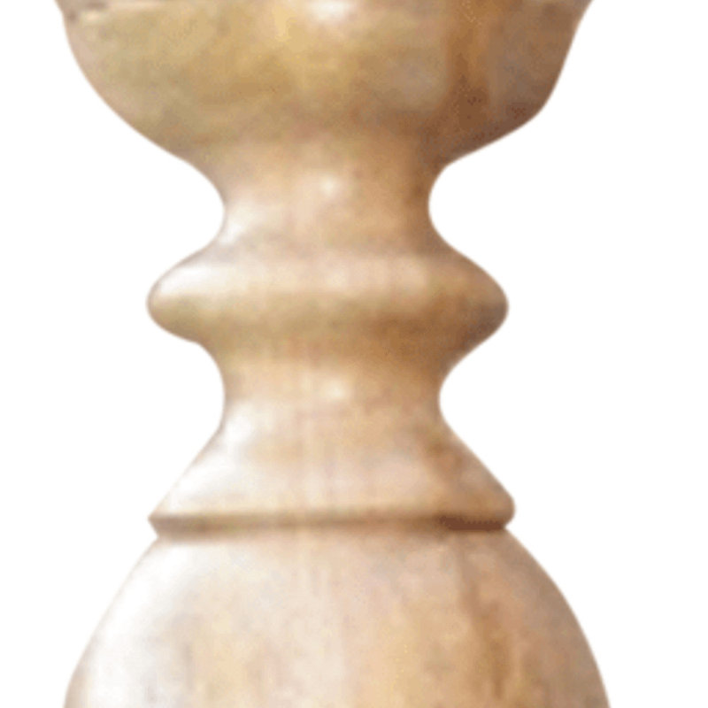 Natural Floor Solid Wood Candle Holder, 29" H x 9" W x 9" D