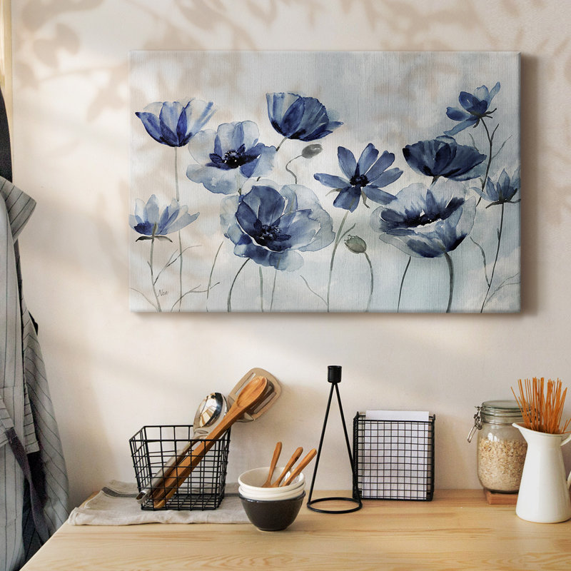Toile tendue avec galerie Indigo Spring Awakening, H 32 po x l 48 po