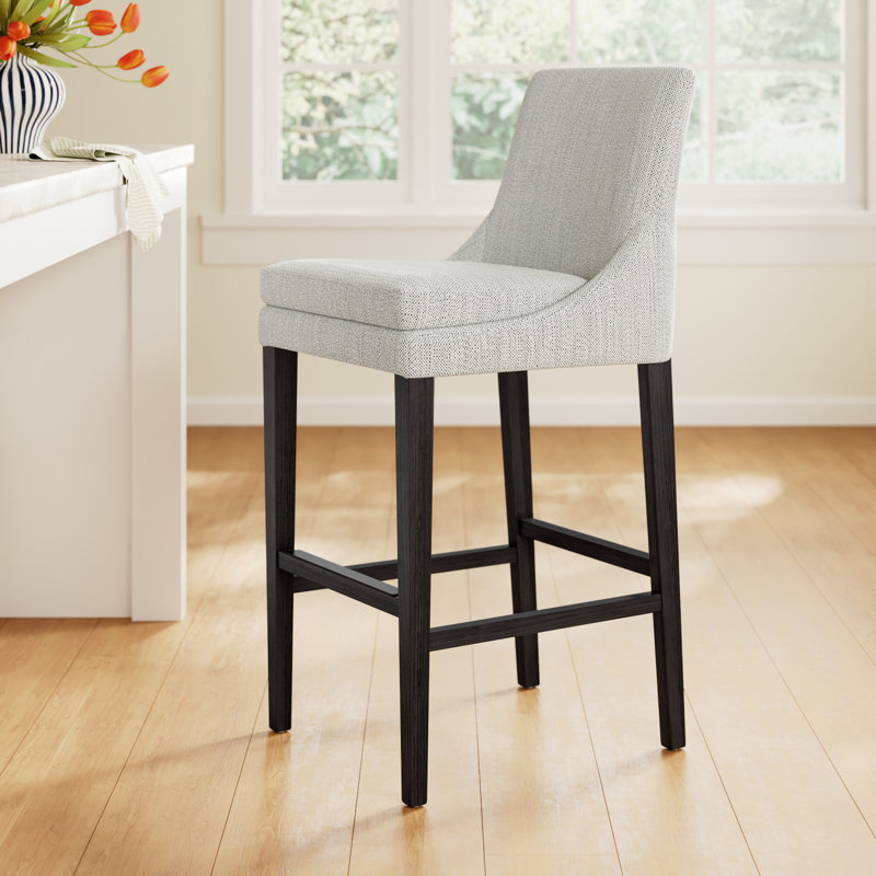 Niara Rectangle Upholstered Bar Stools , Bar Stool (30" Seat Height)
