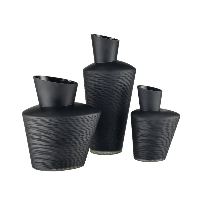 Vase Tuxedo - Moyen, H 13,75 po x l 12 po x P 8,5 po
