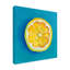 Tranche de citron bolognaise sur toile