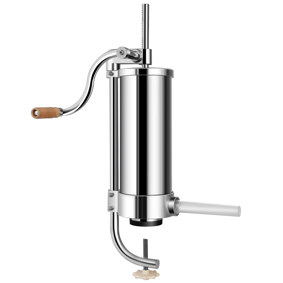 3.5l Vertical Sausage Stuffer Four Stuffing Tubes Stainless Steel Sausage Maker