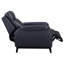 Fauteuil inclinable manuel Jodena avec garniture cloutée bleu marine-1983947269-1988471104