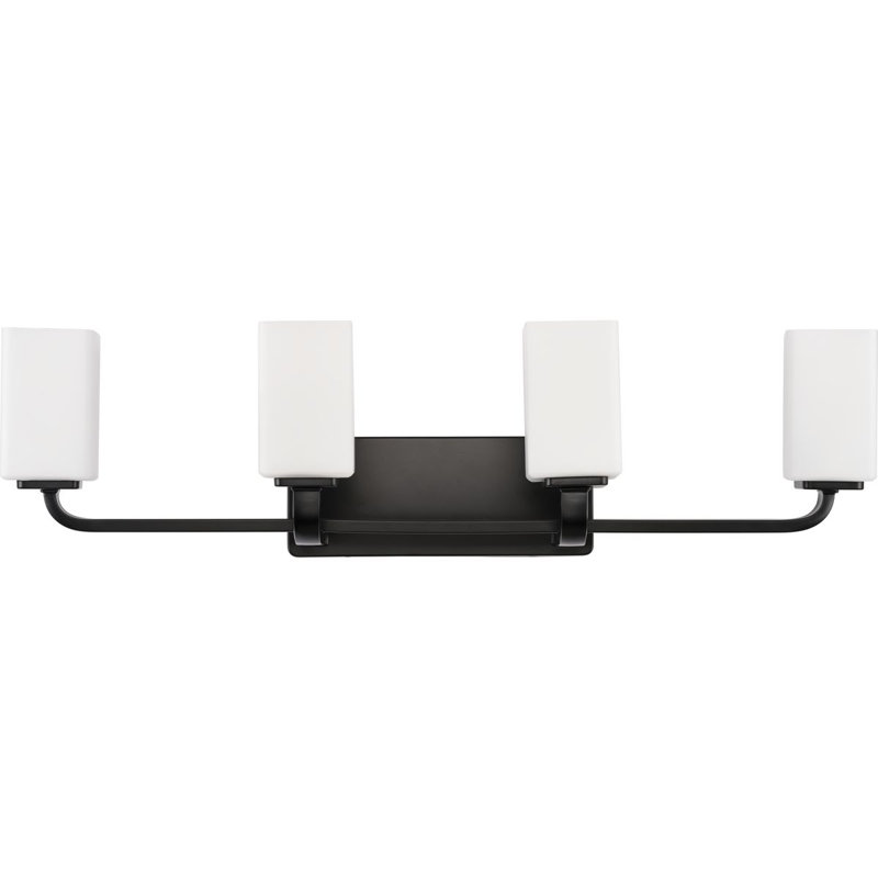 4 - Light Dimmable Vanity Light, Matte Black