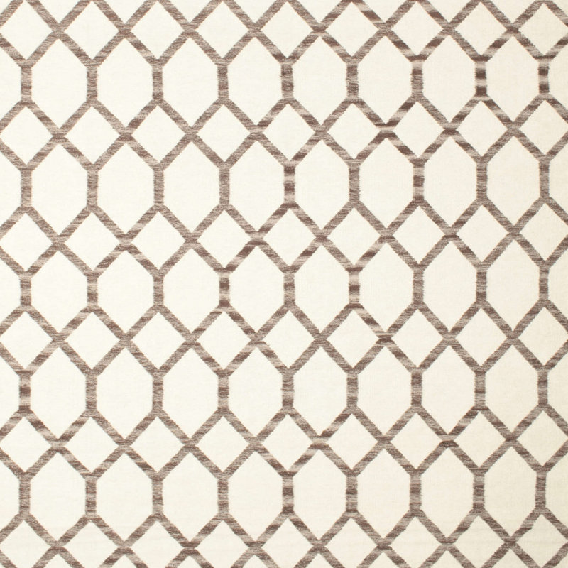 Tapis ivoire / brun Toman, Carré 7 pi
