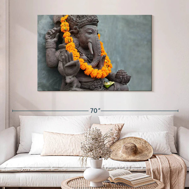 Adella Ganesha Statue, 32" H x 48" W