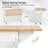 51" Fluted Kitchen Island With Drop Leaf-2099071265