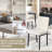 Modern Dining Chair with Metal Legs-2111032964