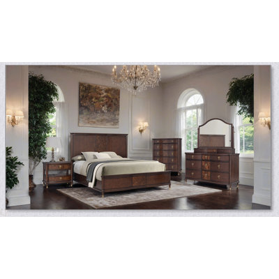 1Pc Commode transitionnelle boutons ronds avec pieds dorés