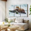 «Simple Bear Fishing» sur toile-99242699